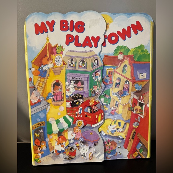 Other - My Big Playtown Kids Puzzle / Playset - Colorful Town Scene